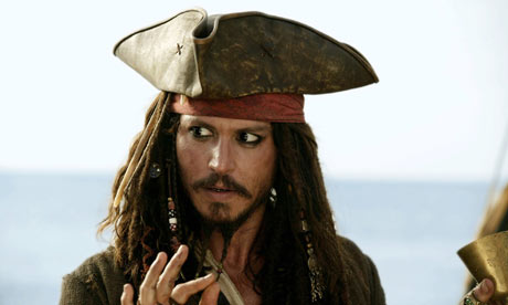 johnny depp pirate. Johnny Depp in Pirates of the