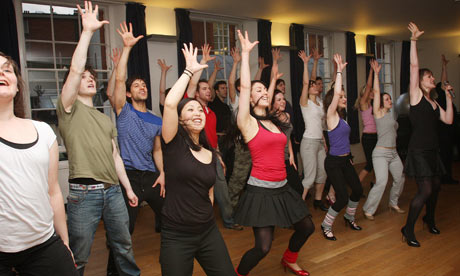 Musical theatre class at the Royal Academy of Music