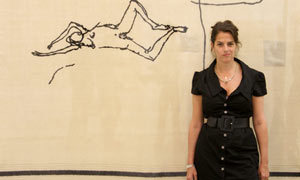 Tracey Emin at the White Cube Gallery