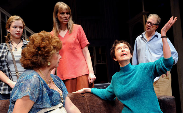 Deanna Dunagan, seated on the right, as Violet in August: Osage County at the Lyttelton in 2008