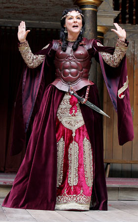 Frances Barber in Antony and Cleopatra