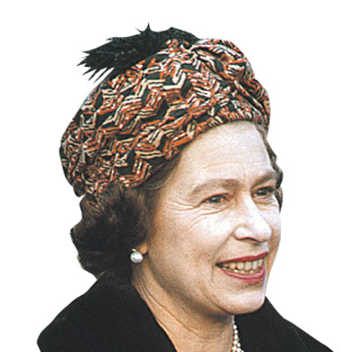 Queen hats: The Queen wearing a hat in the 1970s