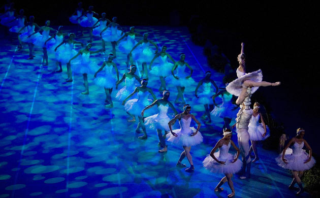 Swan Lake at National Aquatics Centre in Beijing