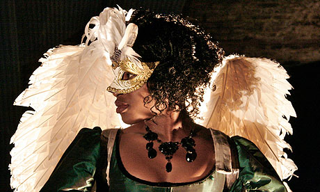 Adura Onashile as Angelica in The Rover, Southwark Playhouse, 2009.