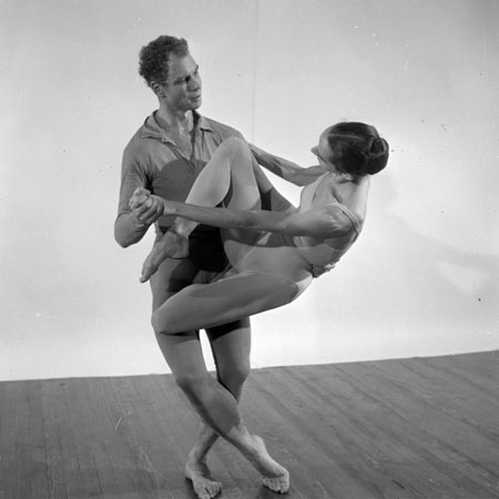 Merce Cunningham and partner in 1957