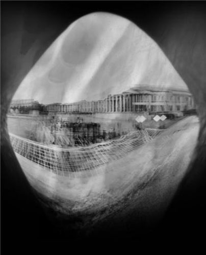 Plinthwatch on Flickr: A picture of Trafalgar Square from the plinth with a pinhole camera