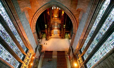 Liverpool Church of England Cathedral, which received funding from English Heritage