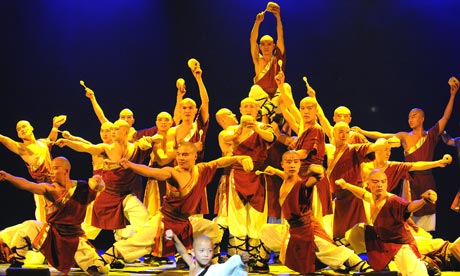 A scene from Chun Yi: The Legend of Kung Fu at the Coliseum in London