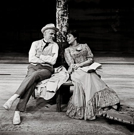 Public faces: George Devine and Peggy Ashcroft in Chekov's The Seagull, 1964