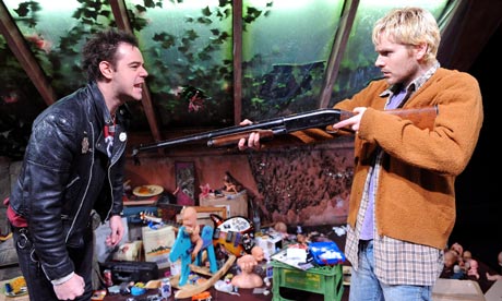 Danny Dyer (Sid Vicious) and Shaun Evans (Kurt Cobain) in Kurt and Sid at Trafalgar Studios