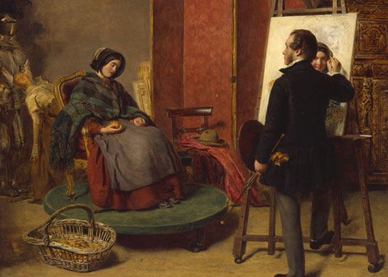 Compton Verney - studios: The Sleeping Model by William Powell Frith