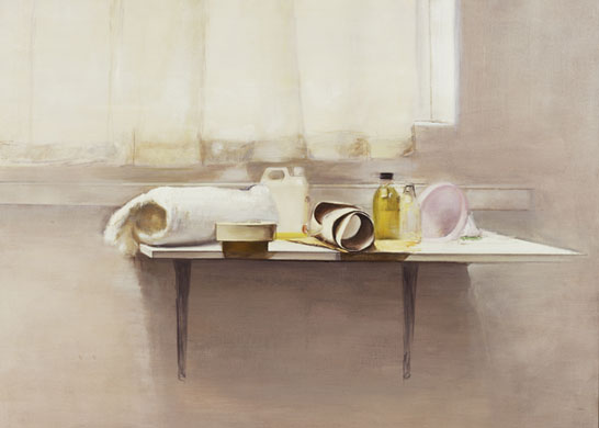 Compton Verney - studios: The Shelf: Objects and Shadows - Front View (1982-3) by Rodrigo Moynihan