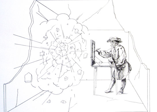 Compton Verney - studios: Studiolo (Painter Man) by Mark Fernington (2009)