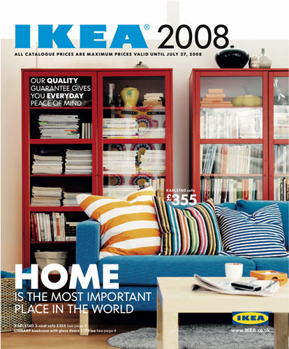 Futura gallery: The cover of the Ikea catalogue 2008, using the Futura font