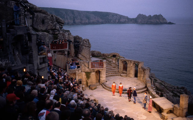 The Minack theatre in Cornwall