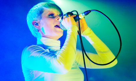 Robyn performing live at Manchester Academy