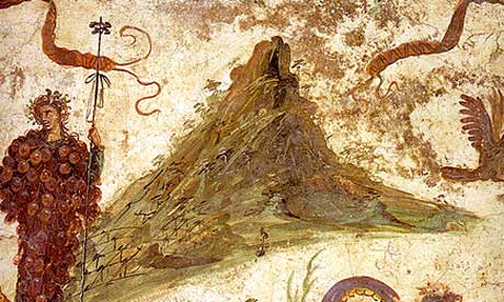 Bacchus on the slopes of Mount Vesuvius, from the Casa del Centenario in Pompeii