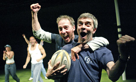 Martin Barrass and James Weaver in Up 'n' Under at Hull Truck theatre