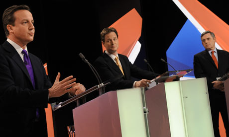 The Three Main Party Leaders Take Part In the Sky News Leader's Debate