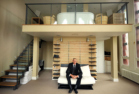 St Pancras: Peter Tompkins's penthouse in St Pancras Chambers