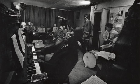 W Eugene Smith: Thelonious Monk and his Town Hall band in rehearsal, Feb 1959