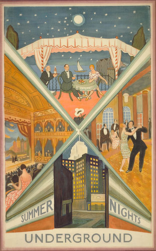 London nights: Summer nights, by Vladimir Polunin, 1930