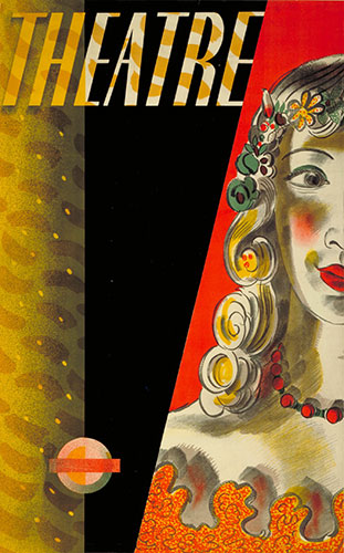 London nights: Theatre - Go by Underground, by Barnett Freedman, 1936