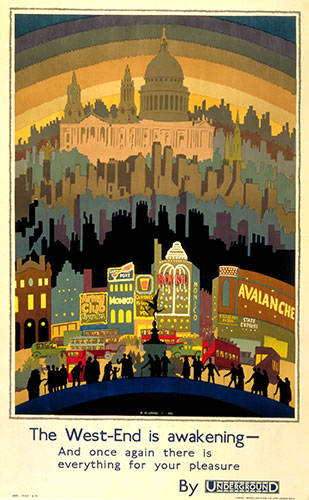 London nights: The West End is awakening, by Ernest Michael Dinkel, 1931