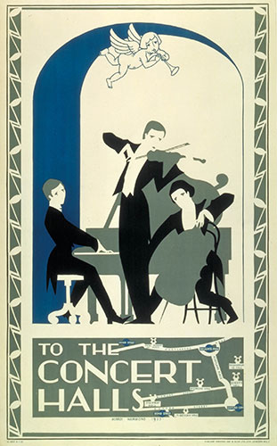 London nights: To the Concert Halls, by Aubrey Lindsay Hammond, 1925