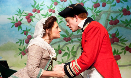 Sioned Saunders and Daniel Summers in The Poor Soldier at Theatre Royal, Bury St Edmonds