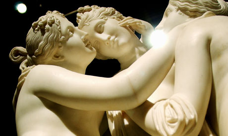 Beginning to see the light ... detail of Antonio Canova's The Three Graces.