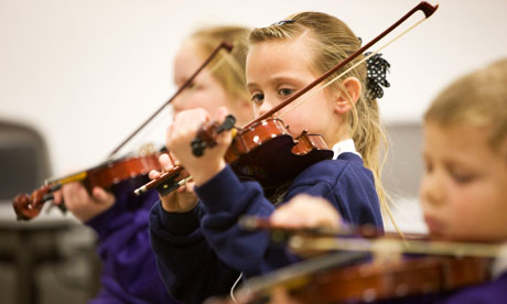 Pupils attend an after-school club at Raploch Community Campus in Stirling, Scotland.