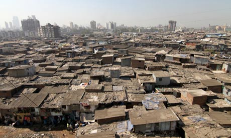 Dharavi, a slum in the suburbs of Mumbai