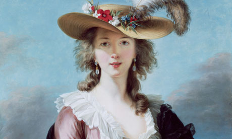 Autorretrato, por Elizabeth Louise Vigée Le Brun - el artista en el sombrero de paja de la celebración de paleta