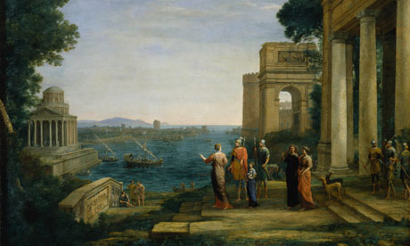 Dido y Eneas en Cartago (1676) de Claude Lorrain