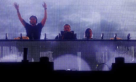 Swedish House Mafia perform at T in the Park in Scotland