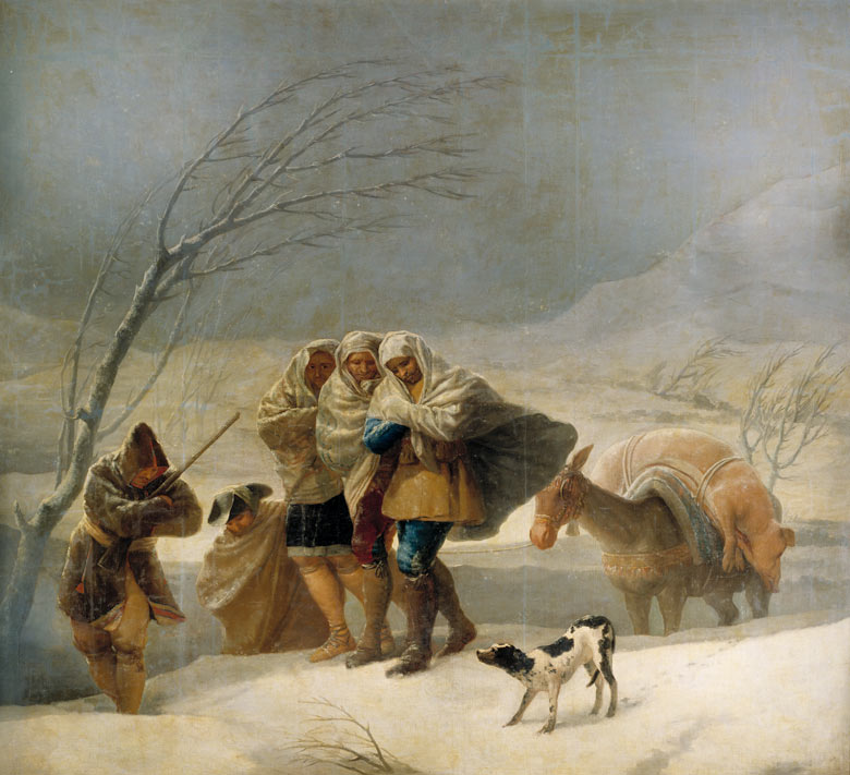 Francisco de Goya's The Snowstorm, or La Nevada (1786)