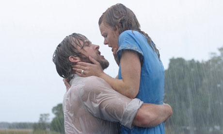 Poring rain … Ryan Gosling and Rachel McAdams in the film of The Notebook