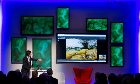 Amit Sood, head of the Google Art Project, uses an image of Bruegel's The Harvesters