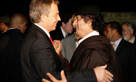 Tony Blair meeting Col Gaddadi