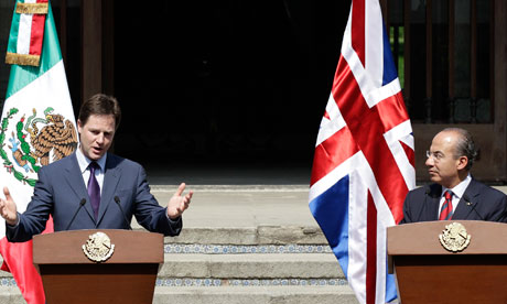 Nick Clegg and Felipe Calderón