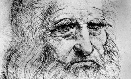 Fine line ... a self-portrait by Leonardo da Vincil, a genius of the Renaissance.