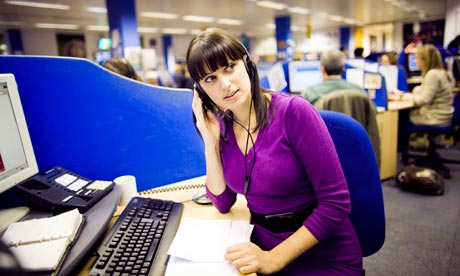 Curtain call ... actor Lainy Scott, who works part-time in a call centre in London's Canary Wharf.