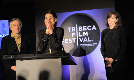 Robert De Niro, Lisa Aschan and Jane Rosenthal at Tribeca film festival