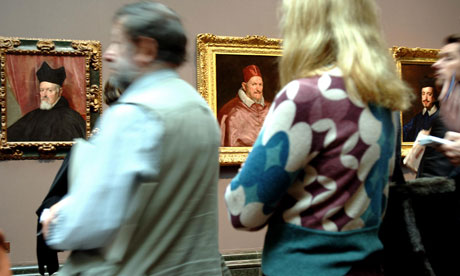 No way to see art ... The crowds at recent major shows have left the National Gallery concerned about 'gallery rage'. Photograph: Martin Godwin for the Guardian