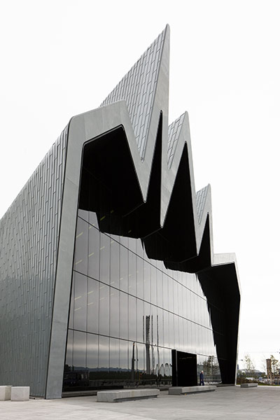 Zaha Hadid: The Riverside Museum, Kelvinside by architect Zaha Hadid