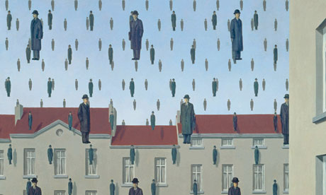 Golconde por Rene Magritte
