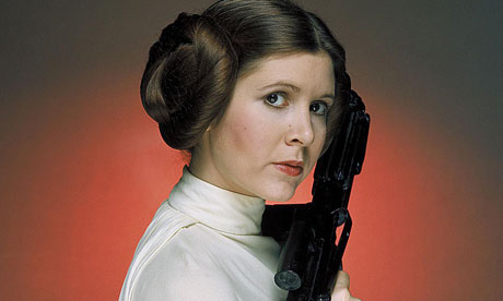 Carrie Fisher as Princess Leia in Star Wars Episode IV A New Hope 