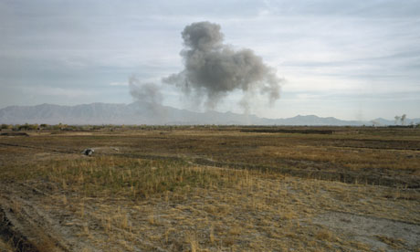 US Bombing on Taliban Positions by Luc Delahaye