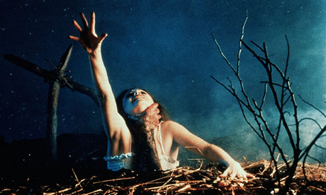 Still from the film The Evil Dead (1981)